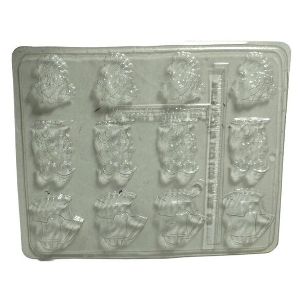 Hallmark Cards Clear Plastic Thanksgiving Candy Molds‎ Makes 12 Servings. - Picture 1 of 8